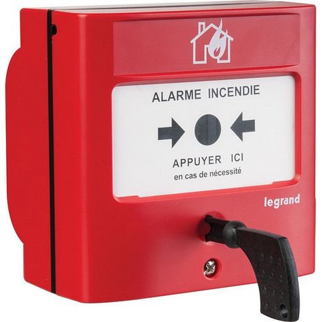 Legrand Pulsante Manuale Rosso Sicurezza Incendio