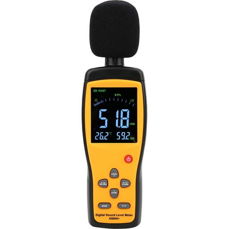 SMART SENSOR AS844+ Schallpegelmesser mit digitalem LCD-Display und Datenspeicherfunktion (1/5)