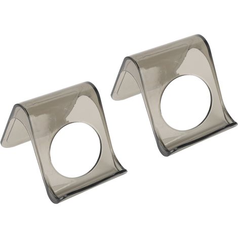 Lot de 2 supports pour tondeuse à barbe, rangement en polycarbonate, support pour tondeuse à barbe électrique sans perçage, idéal pour la salle de bain. (1/5)