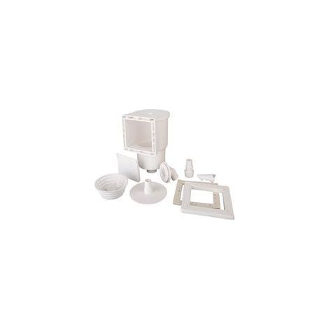 (Blanc)Skimmer standard pour piscines acier GRE - Blanc de Gre (1/3)