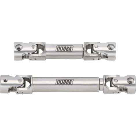 Stainless Steel Central Drive Shafts Upgrade Part 2pcs for 1/18 TRX4M Defender Bronco RC Crawler Car (4M-18)