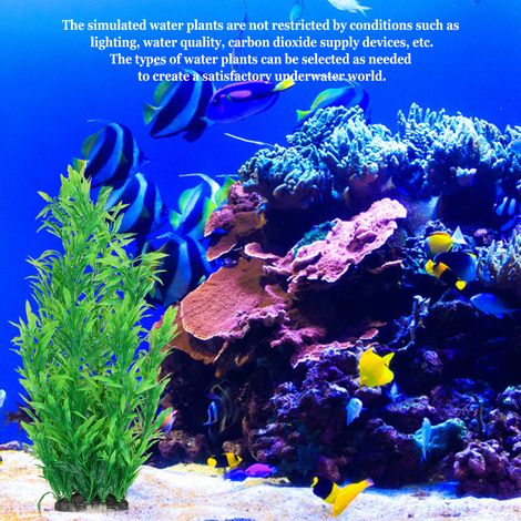 Décoration Aquarium Plantes Artificielles pour Paysage Aquatique 2 Pièces Vendues Ensemble - AUTRES (1/5)