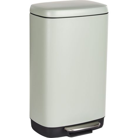 Tretmülleimer 30 L ECOCOLLECT Metall Hellgrün