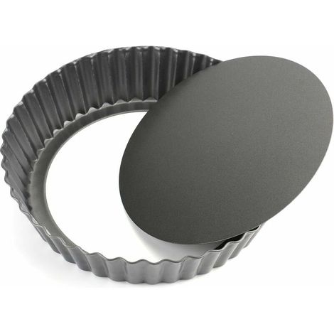 9.5" x 2" Non-Stick Pie Pan Quiche Pan Pie Pan with Removable Bottom (1/5)