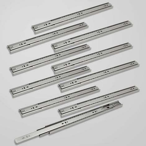 TolleTour Schubladenschienen 45mm Schwerlastauszug Vollauszug Kugelauszug Schiene schmal 450mm 10 Stück (1/5)