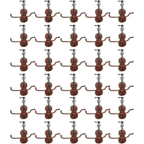 Père Noël en Bois Grain Violon Accessoires de Noël Petits Pendentifs Décorations DIY (1/4)