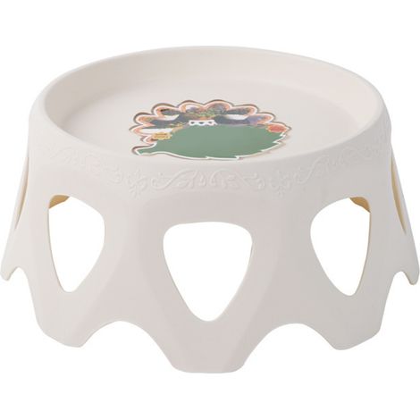 Plato para maceta - ManoMano - PP - Diseño elegante y robusto en PP (13 cm/22 cm, blanco/negro, 1 unidad) (1/5)