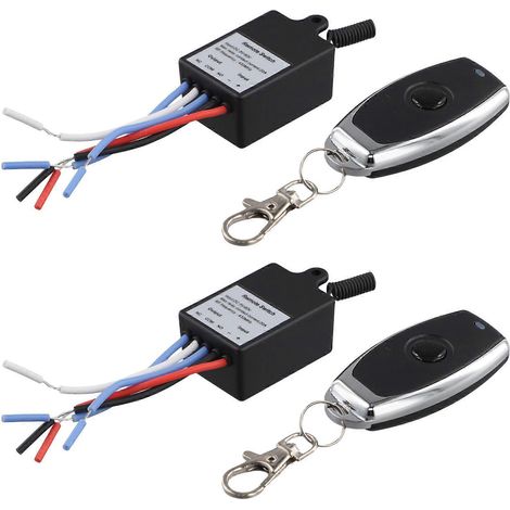 Universeller 433-MHz-Funkfernbedienungsschalter, 1-Kanal-12V/24V-DC-Relaisempfängermodul mit 1-Kanal-Fernbedienungssender (1/5)