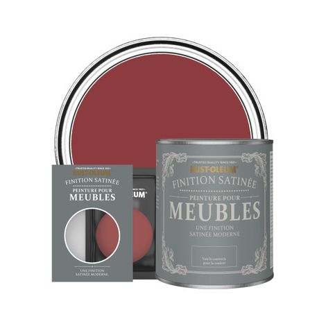 Peinture pour Meubles Finition Satinée - Bordeaux (1/3)