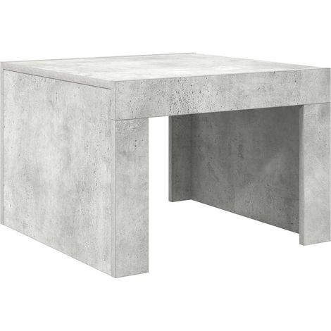 Maison Exclusive - Couchtisch Betongrau 50x50x35 cm Holzwerkstoff