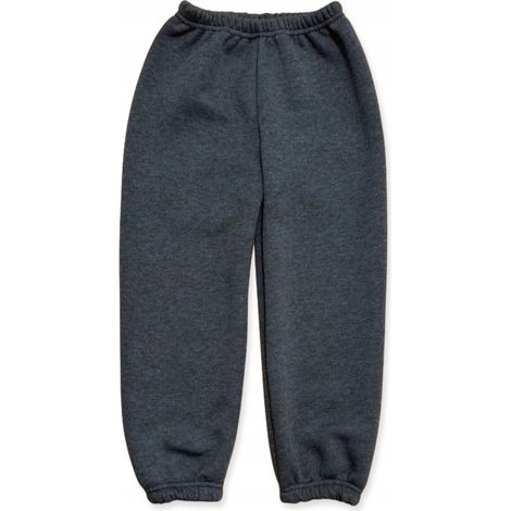 Pantalones de ch谩ndal de felpa c谩lidos para ni帽os, talla 122, oto帽o-invierno, color grafito