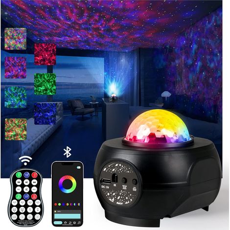 Starry Sky Projector Lamp, LED Galaxy Starry Night Projector, Kids Night Light with Remote & Bluetooth & Timer & Speaker, Star Projector Night Light for Kids Adults Gift (1/5)