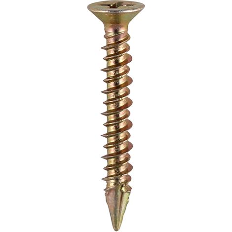 TIMCO Window Fabrication Screws Countersunk PH High-Low Thread Slash Point Yellow - 4.3 x 25