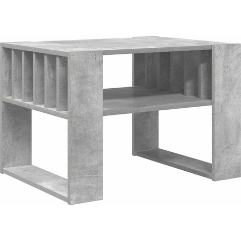 Maison Exclusive - Couchtisch Beton Grau 66 x 49,5 x 45 cm Holzwe