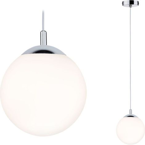 Suspension Galacta IP44 max. 20W E27 à équiper satiné/chromé (1/5)