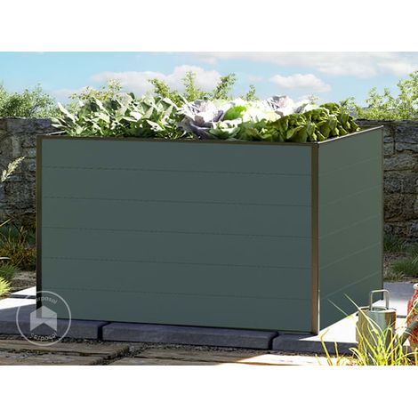 GFP Huerto urbano Jardinera Aluminio Christina - 119 x 99 x 77 cm Estructura estable y resistente a la intemperie con perfiles de cámara hueca de aluminio - aluminio anodizado - Hecho en Austria (1/4)