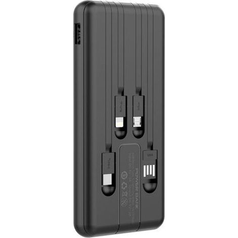 Banque d'alimentation - DLH ENERGY - U - 10000 mAh - 10 Watt - 4 connecteurs USB