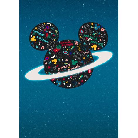 Papier peint panoramique vintage & retro Planète Mickey (1/5)