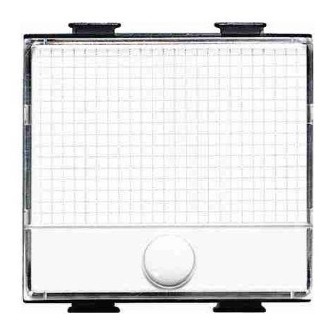 BTIAM5008 Pulsante 1P NO 250Vac 10A con targa portanome illuminabile