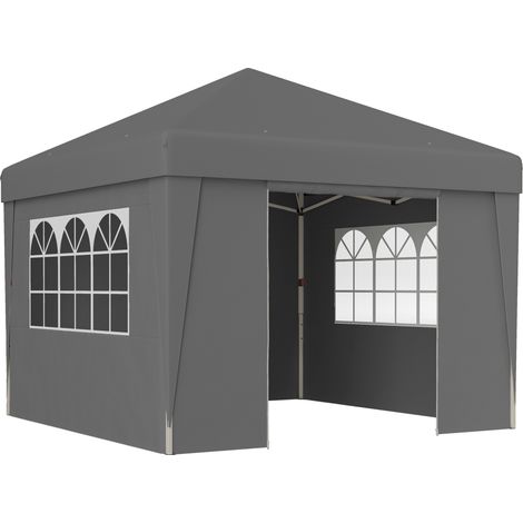 Barnum Étremont Pop-Up Anthracite Tonnelle Jardin Fête Résistante UV30+ (1/5)