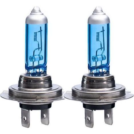 Eclairage pour voiture Ampoules de phare H1 H3 H4 H7 9005 9007 55 W 100 W 5000 K 12 V Blanc super brillant de remplacement pour phare antibrouillard avant de voiture (H7 100 W)