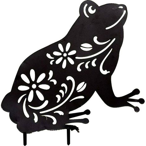 Frosch-Garten-Plug-In, Acryl-Material, Outdoor-Garten, Garten, Rasen, Dekoration, Plug-In, Gartenschaukel, Schaukel
