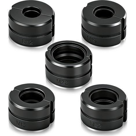 Finition Noire par Brunissage Thermique – Mâchoires de Sertissage Profil M 12-28 mm – Pour Tubes Cuivre et Inox – Acier Chromé HRC 48-55 Anti-Chocs – pour Pinces Manuelles et Électriques (1/5)