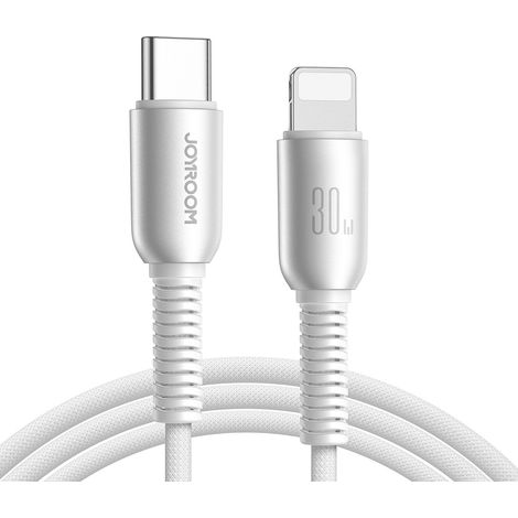 Cable USB-C Lightning Joyroom S-A51 de 30 W, 1,2 m, gris (1/5)