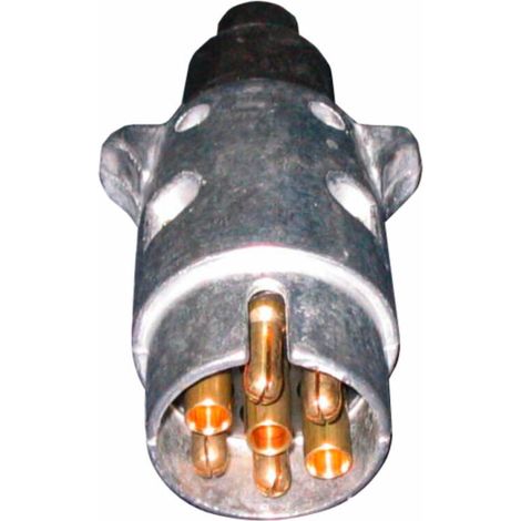 Prise remorque mâle 12 V 7 broches aluminium