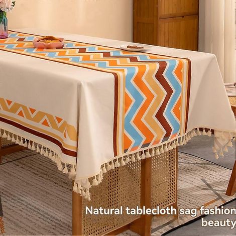 Linge de table Nappe table élégante motif quadrillé (1/4)