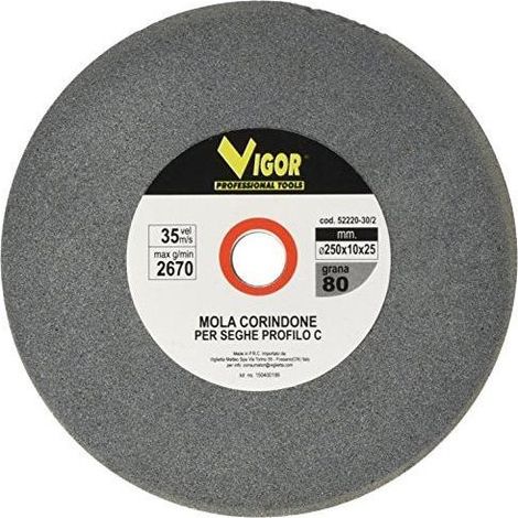 Vigor-Blinky Mole Corindone per Seghe Profilo C 80gr 250x10x25