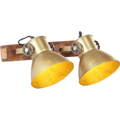Wandlampe Industriestil Messing 45x25 cm E27