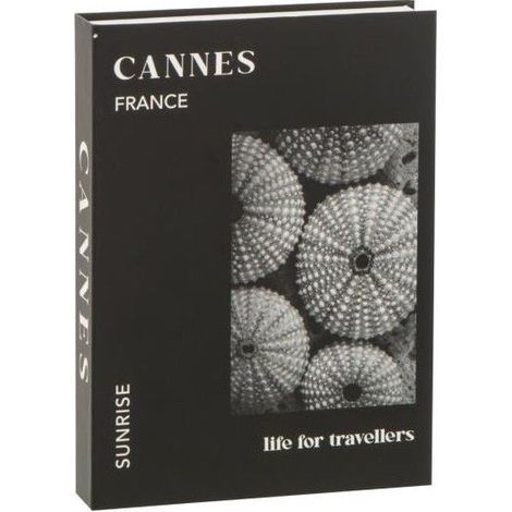 Scatola Contenitore a Libro Cannes Nera J-LINE