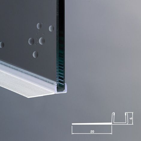 Guarnizione Box Doccia Ricambio Verticale Vetro 6mm EC-20-409 (1/3)