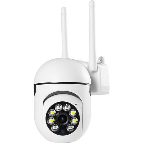 2-Megapixel-PTZ-WLAN-Überwachungskamera für den Außenbereich – 360°-Drehung – Farbnachtsicht – Zwei-Wege-Audio – Sofortbenachrichtigung – Weiß (1/5)