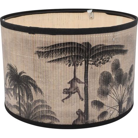 Vintage Cylindrical Lampshade 11.81 x 11.81 x 7.87 Inches for Suspension and Ceiling Light Decorative Lamp Cover for Living Room, Bedroom, Office, Simple Installation (1/5)