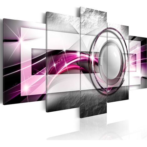 Quadro - Moderni: Rosa - 100x50 (1/4)