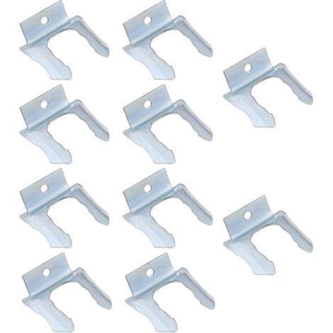 Lot de 10 colliers de serrage de tuyau de frein de voiture 1566993 994922 en acier au manganèse - Support de tuyau de frein en forme de U (1/5)