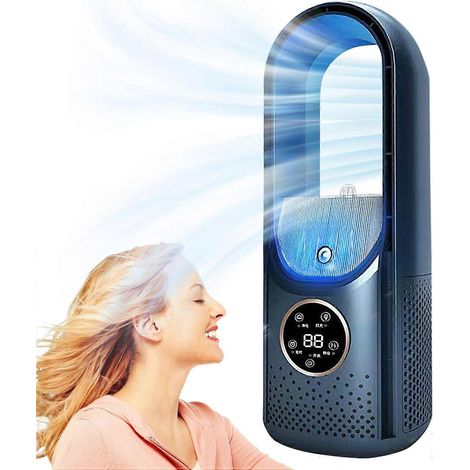 Draagbare airconditioner - 6 snelheden, ventilator zonder bladen - Mobiele luchtkoeler - Verdampingsluchtkoeler, airconditioning voor thuis, slaapkamer, zomer (1/5)