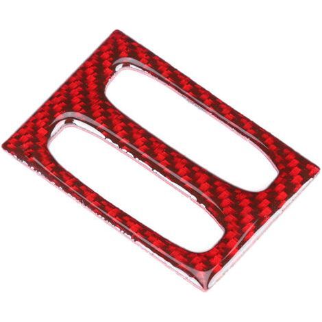 Carbon Fiber Center Console Air Vent Trim Sticker Fit for Mercedes Benz C Class W204 11-14 Red (1/5)