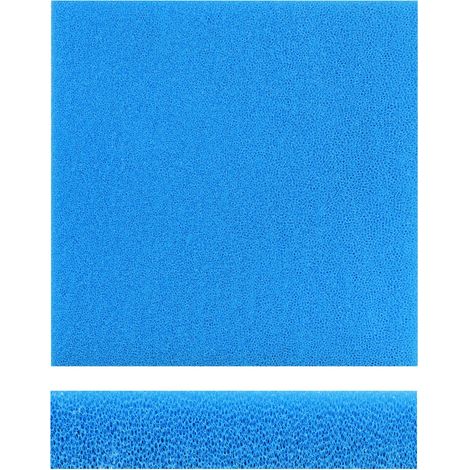 Wiltec Filtermatte Schaumstoff 50 x 50 x 10 cm grobe Porung 10 ppi für Teichfilter Aquarienfilter Aquarium Filter Außenfilter Wasser