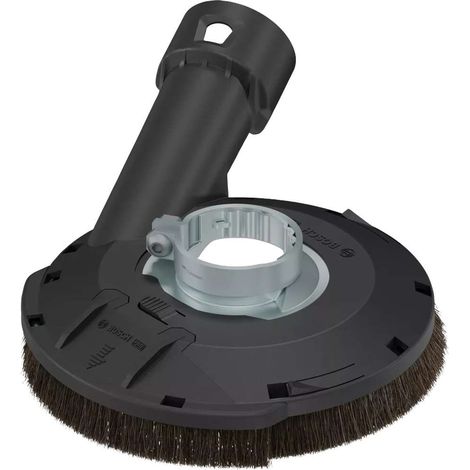 Bosch PRO Staubabsaughaube für Winkelschleifer – 115/125 mm – für sauberen Schnitt ohne Splitter – mit Schlüssel