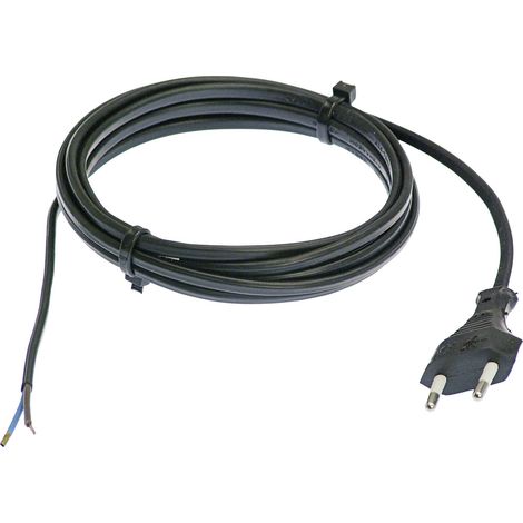AS Schwabe 70642 Strom Anschlusskabel Schwarz 1.50 m