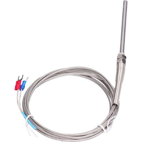 Thermoelement Typ K, Temperaturfühler, Edelstahl, 0600℃, WRNT‑187, Standardausführung, 2 Meter (1/5)