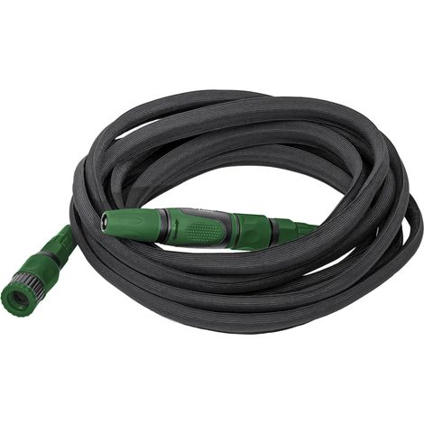 STIER flexibler Gartenschlauch Premium 7,5m bis 15m, Universeller Gartenschlauch, ausgestattet mit Komfort-Multi-Jet-Spritzpistole (1/4)