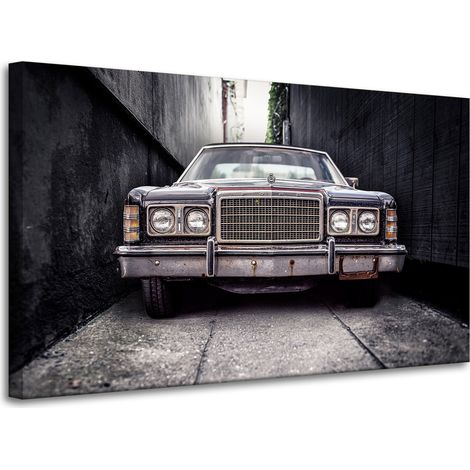 Vintage-Retro-Auto-Leinwanddruck 100x60 cm