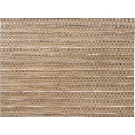 Set de table Bronze 33 x 45 cm en PVC et Polyester Tissage Jacquard Découpe Laser - PANGIVO