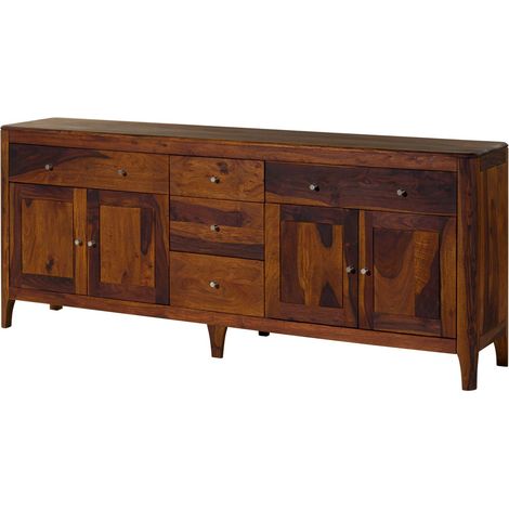 Sideboard Sheesham 200x40x80 walnuss geölt BROOKLYN 29Massivmoebel24 GmbH
