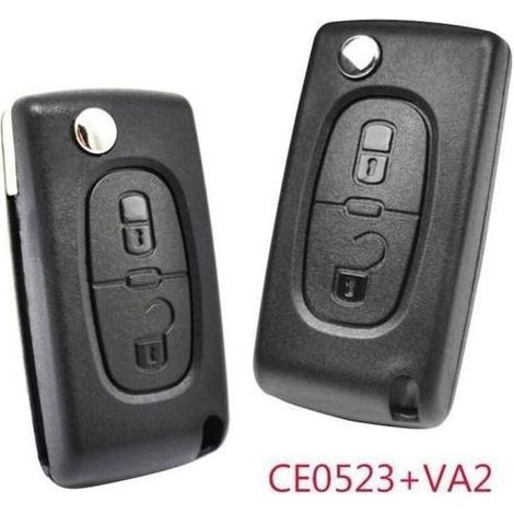 Silikon-Autoschlüsselhülle mit 2 Tasten für Peugeot 308, 207, 3008, 5008, 807 Expert, Citroën C2, C3, Picasso, C4, C8 CE0523 (1/4)