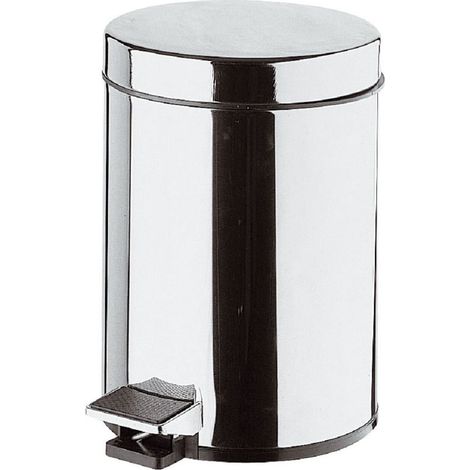 Pattumiera per Toilette acciaio inox con apertura a pedale (1/2)